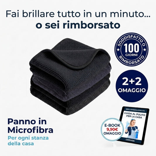 Panno Giovasa microfibra nero