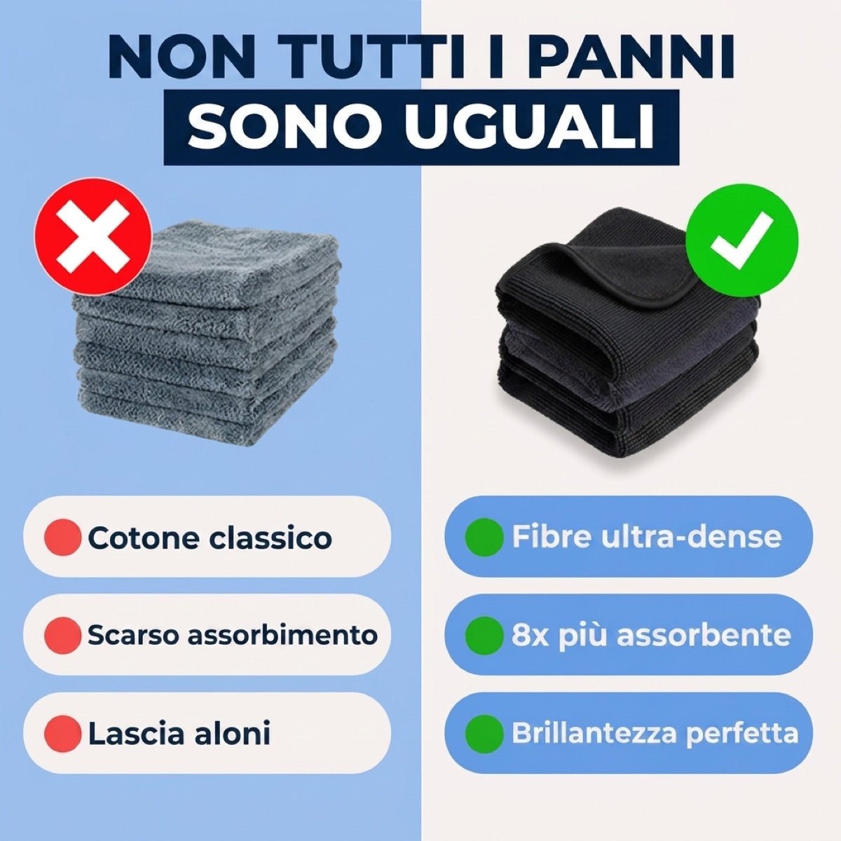 Panno Giovasa microfibra nero
