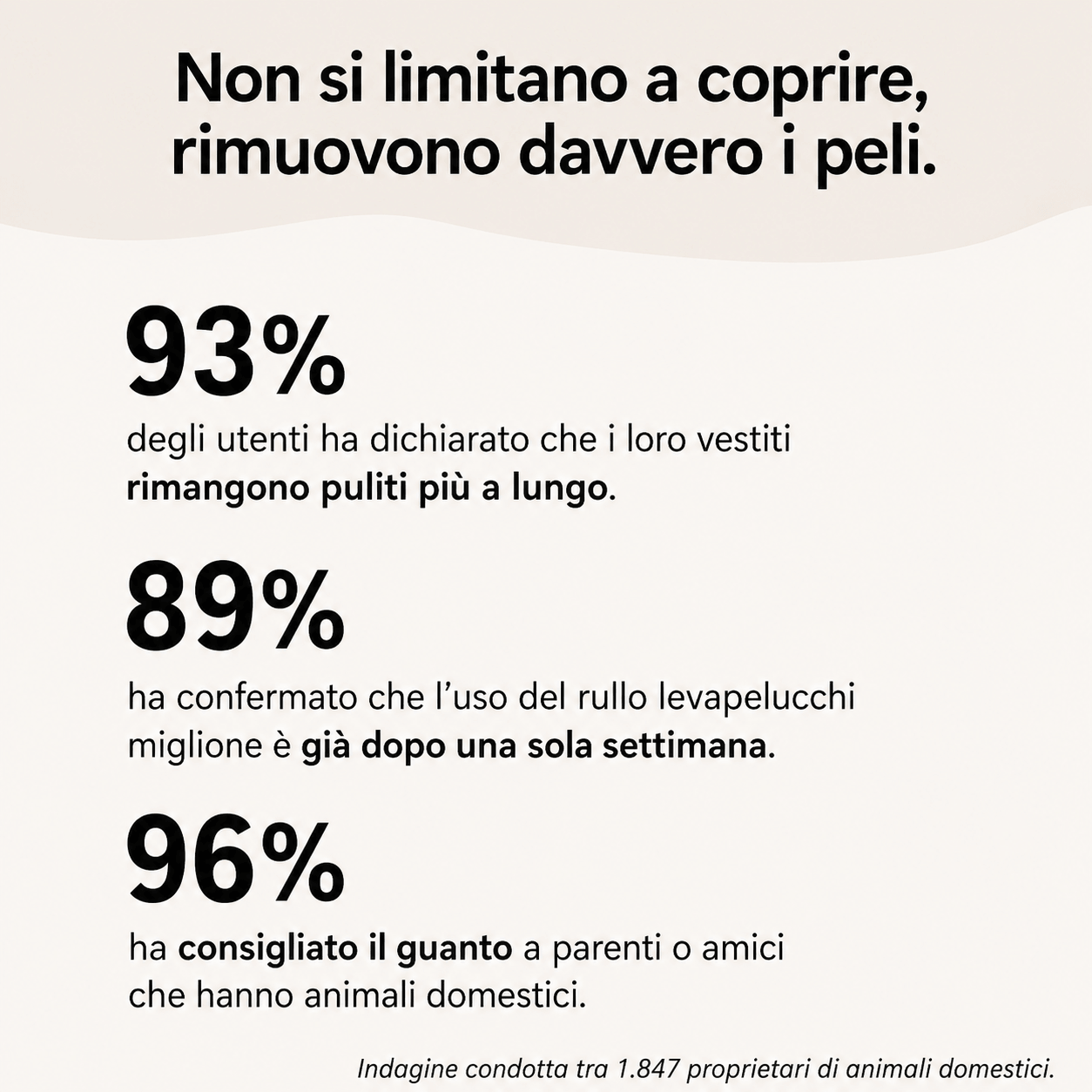 Guanto Levapeli