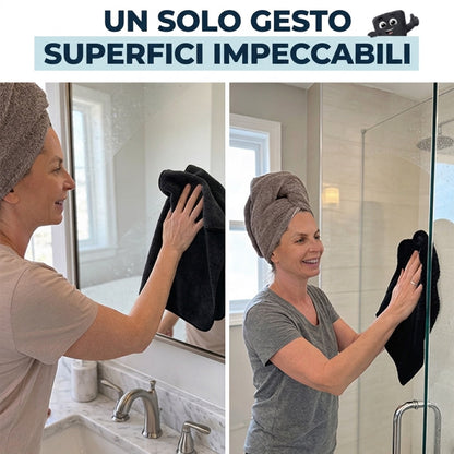 Panno Giovasa microfibra nero
