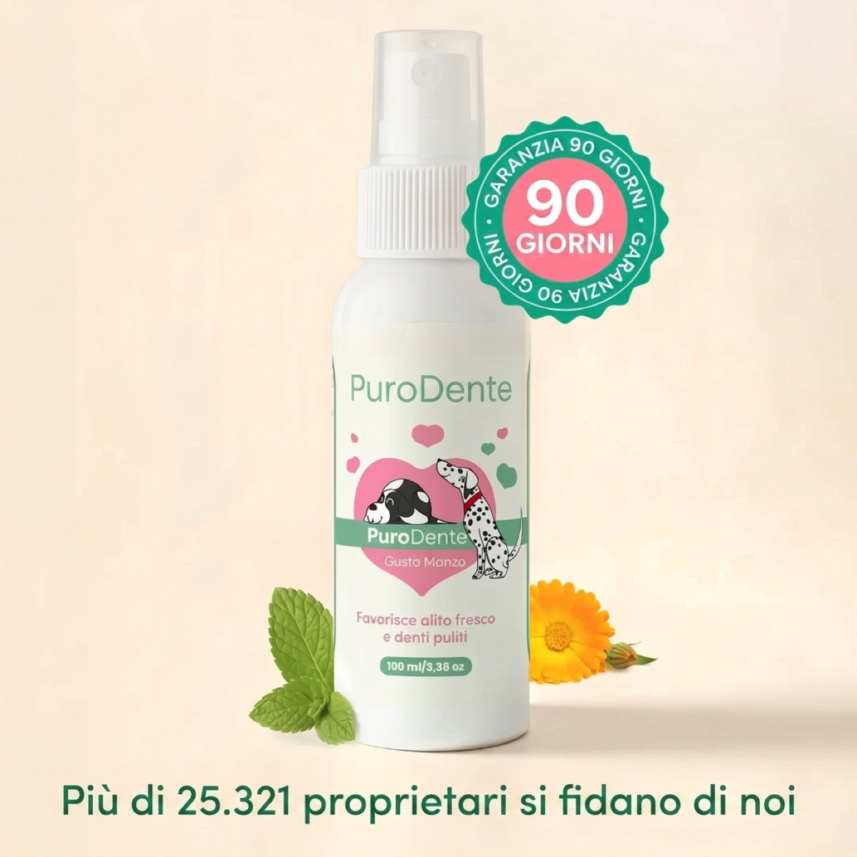 PuroDente — Spray Dentale per Cani